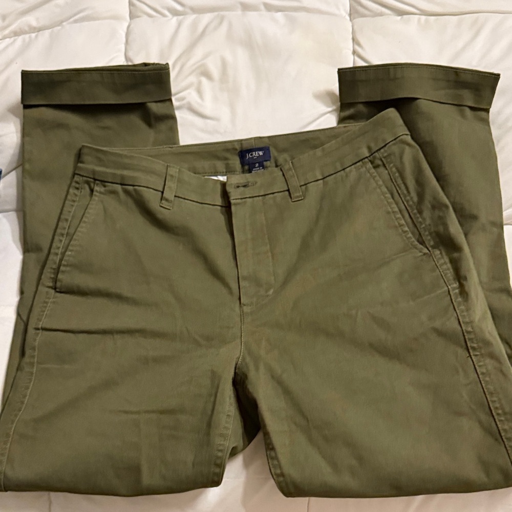 J. Crew women’s olive Chinos size 2